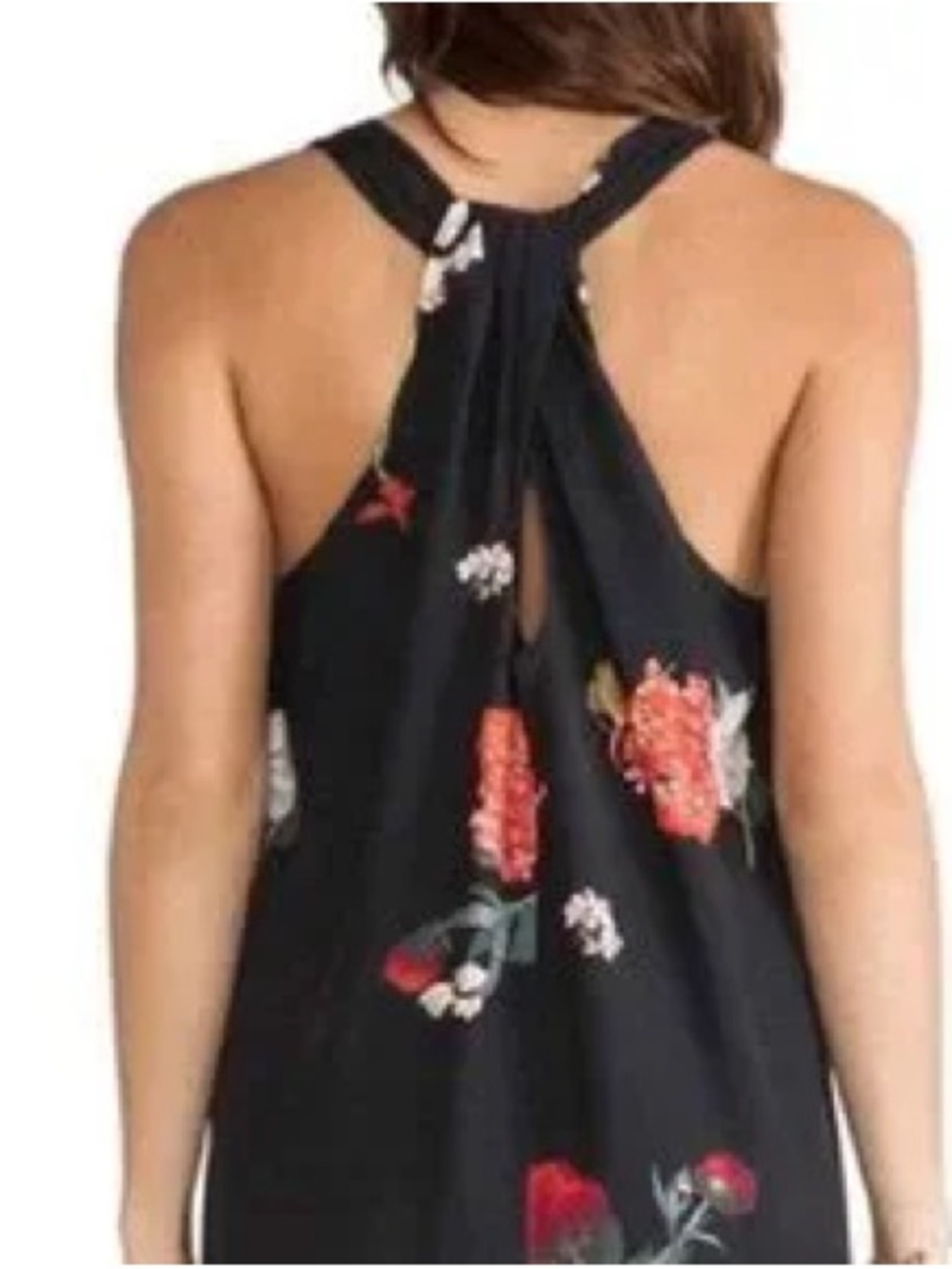 Alice + Olivia Liz Twist Back Dress in Castaway Floral - Picture 4 of 10